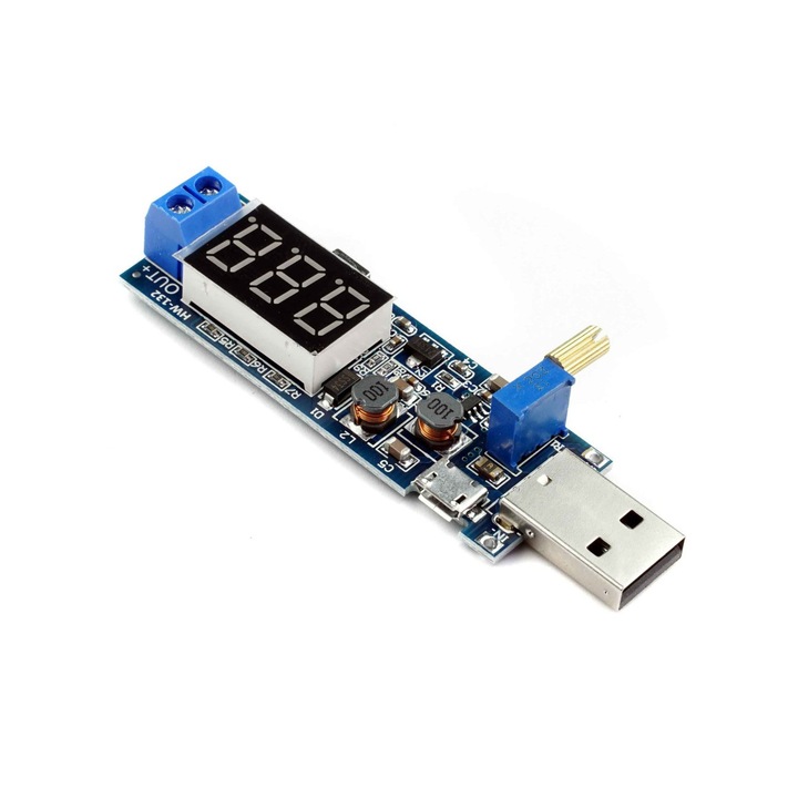 USB Преобразувател на напрежение Elektroweb, 1.5V-24V