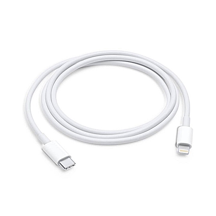 Кабел: MM0A3ZM/A оригинален iPhone - Lightning / Type-C (USB-C) бял кабел за бързо зареждане, 1 м