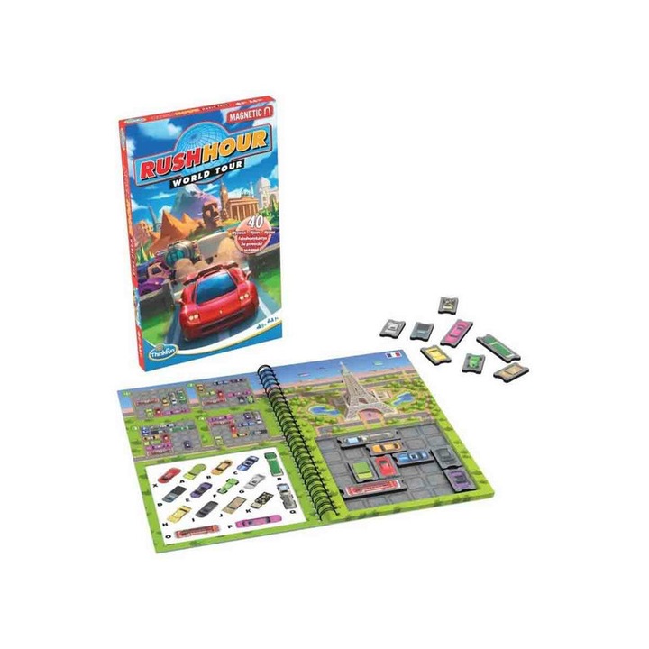 Thinkfun: Rush Hour joc magnetic de calatorie - in limba maghiara