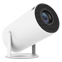 Mini proiector portabil, JESWO, Suport 1080P, WiFi 6 BT 5.0, 180 de grade, Sistem de operare Android 11.0 incorporat, Alb