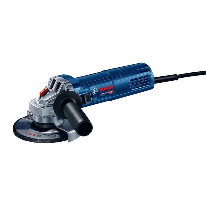 Ъглошлайф GWS 9-125 S Professional, Bosch, 125 mm, 900 W, С променлива скорост, Син
