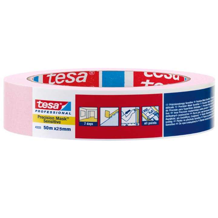 Тиксо Tesa, 25 мм, 50 метра, Самозалепващо