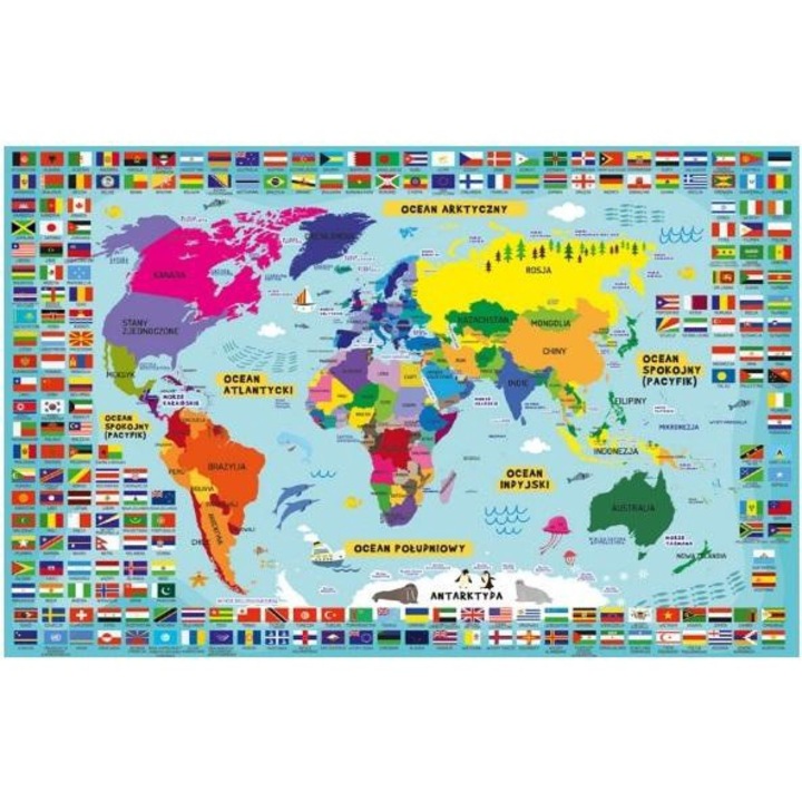 Harta cu doua fete, Henry, A4, Multicolor