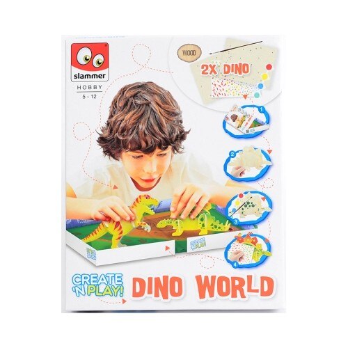 Set creatie din lemn Lumea Dinozaurilor - Canenco