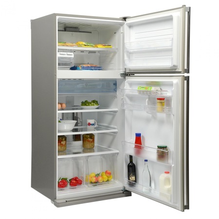 Frigider Sharp SJSC680VSL, 541 l, Clasa A+, Ioni Plasmacluster, H 175 cm, Argintiu