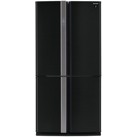 Side by side Sharp SJFP760VBK, Ioni Plasmacluster, 556 l, Clasa A+, H 172 cm, Negru