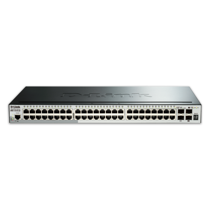 D-Link DGS-1510-52 Switch, 48x10/100/1000Mbps, 2xSFP, 2xSFP+ 10G