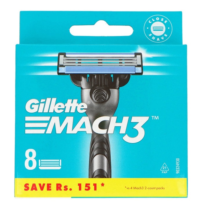 Set 8 rezerve Gillette Mach 3, Multicolor - eMAG.ro