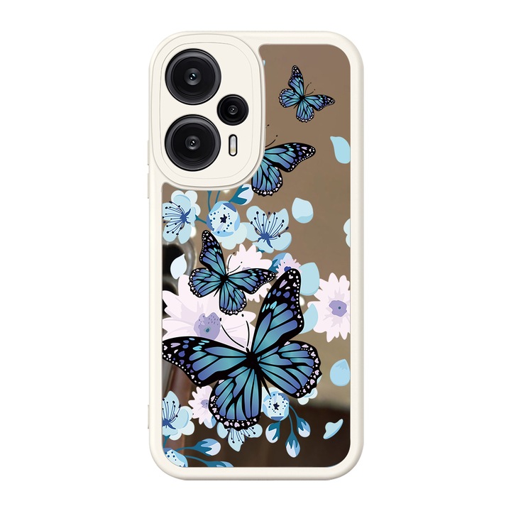 Защитен калъф за телефон, Силиконов, С огледало, За Poco F5, Многоцветен