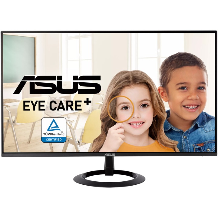 Asus 23.8" VZ24EHF Eye Care Monitor, Adaptive-Sync, IPS, 23.8", 1920x1080, FHD, 1ms, HDMI, 100Hz