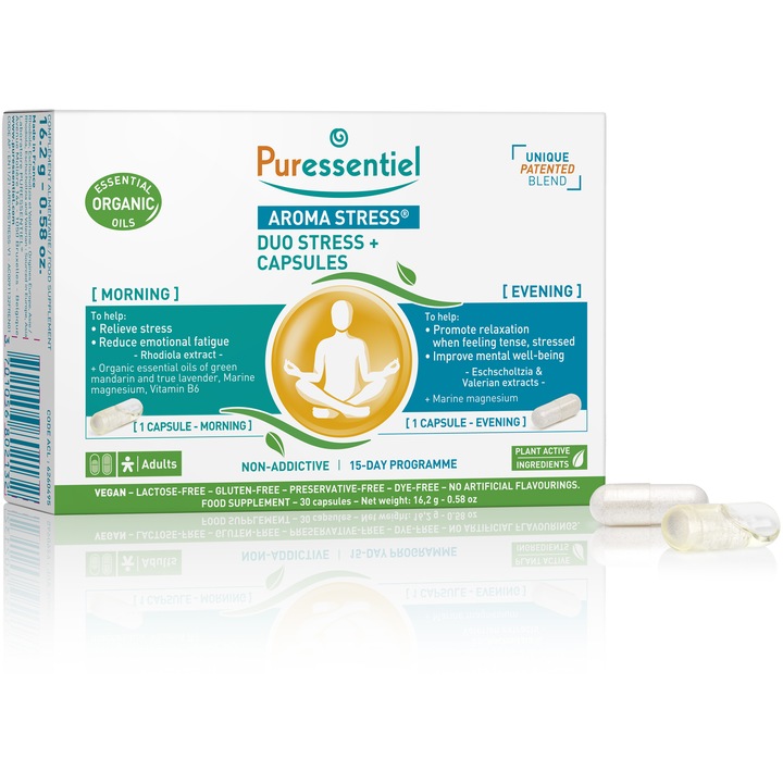 Aroma Stress Duo Stress, Puressentiel, 30 capsule