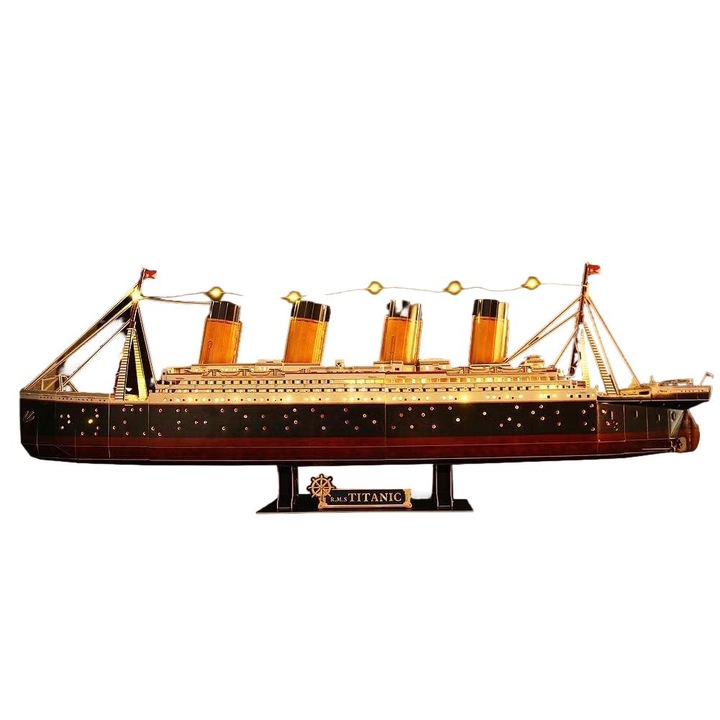 3D LED puzzle, Jormftte, fa, többszínű