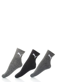 Puma, Set de sosete gri melange - 3 perechi 231011001-207 Puma, Set de sosete gri melange - 3 perechi 231011001-207