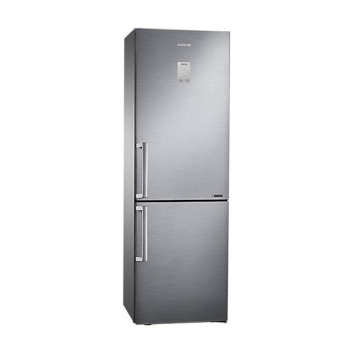 Combina frigorifica Samsung RB33J3515S9/EF, 339 l, No Frost, Clasa E, All-Around Cooling, H 185 cm, Inox