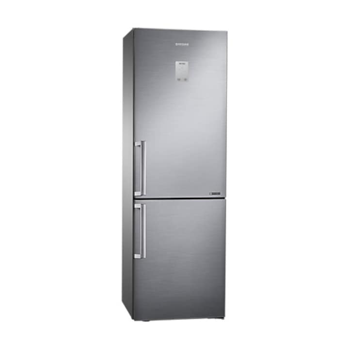 Хладилник с фризер Samsung RB33J3515S9/EF, 339 л, No Frost, Клас E, All-Around Cooling, H 185 см, Неръждаема стомана
