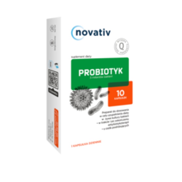 Probiotic 5 miliarde de bacterii, Novativ, 10 capsule