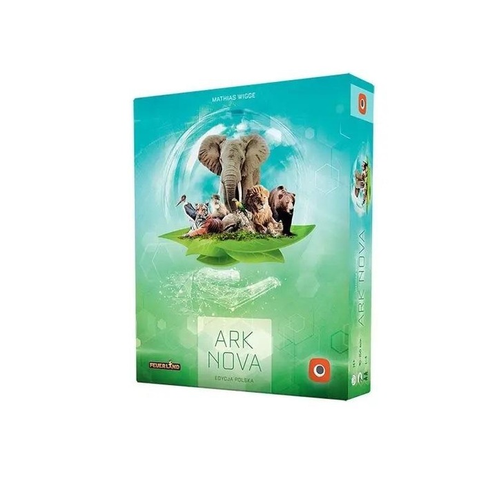 Ark Nova társasjáték, Portal Games, komplex stratégia, Essen SPIEL 2021 díjnyertes, 1-4 játékos