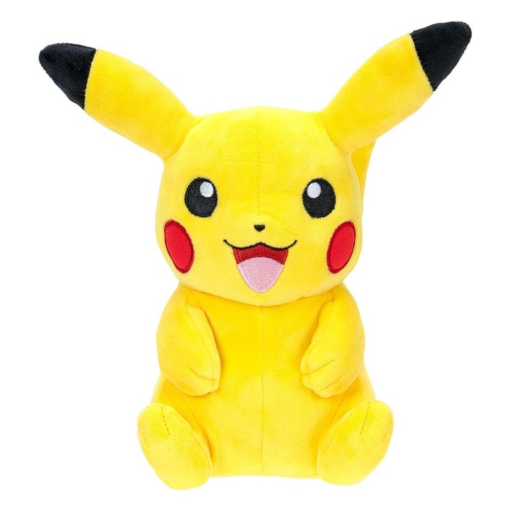 Jucarie de plus Pikachu, Pokemon, 20 cm, Varsta 6+ ani, Multicolor