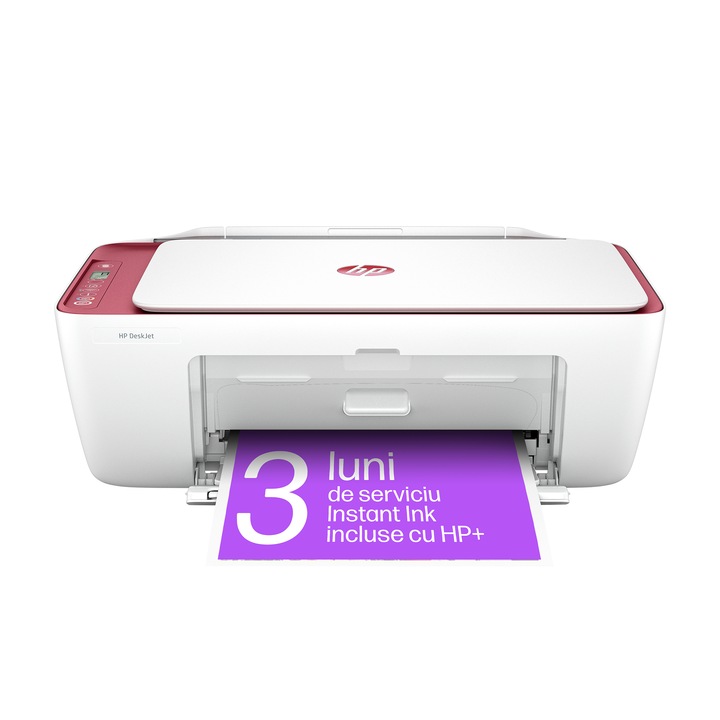 Многофункционален HP DeskJet 2821e All-in-One, Цветен, Печат, Копиране, Сканиране, 7,5 ppm черно-бяло/5,5 ppm цветно