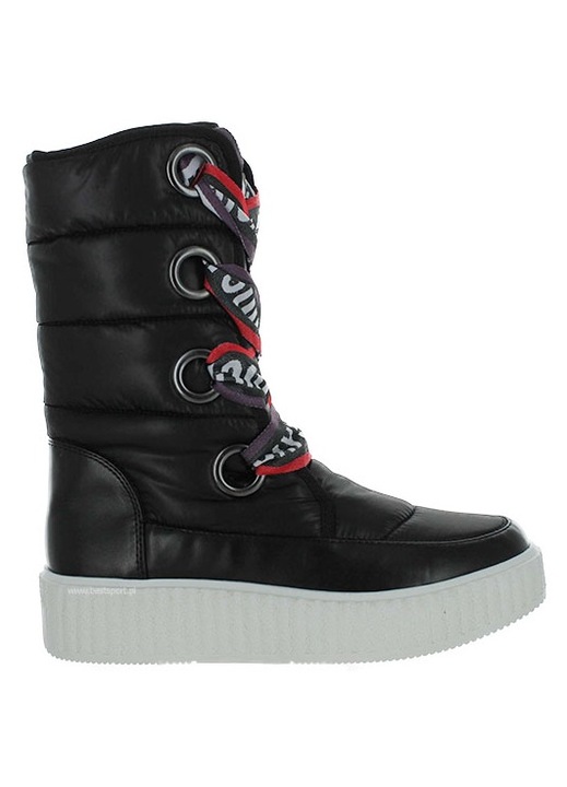 Cizme iarna dama, Juicy Couture, Sintetic, Negru, Negru