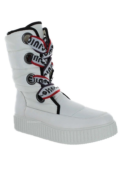 Cizme iarna dama, Juicy Couture, Sintetic, Alb, Alb