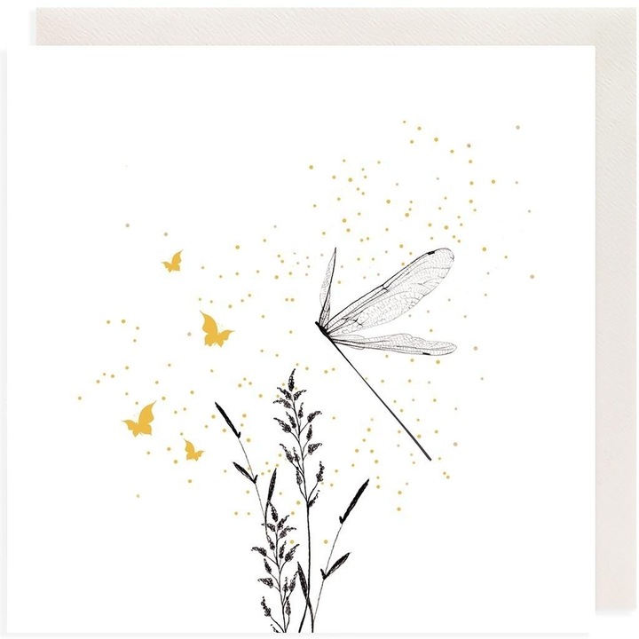 Set felicitare cu plic, Clear Creations, Alb