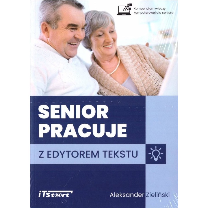 Senior pracuje z edytorem tekstu, Aleksander Zielinski