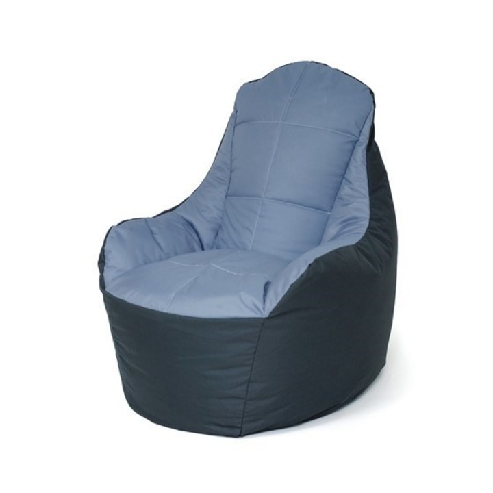 Pouf fotel Sako BOSS, Go Gift, Polisztirol/Oxford, 140x90cm, Grafitszürke, XXL
