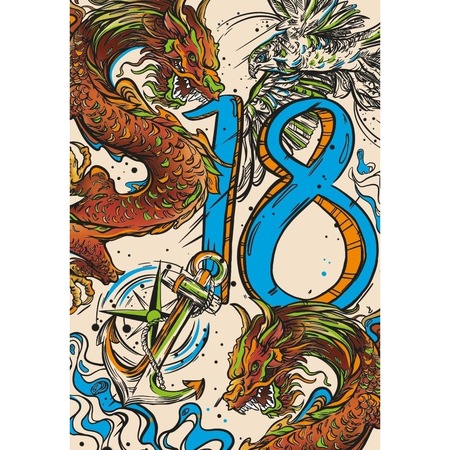 Поздравителна картичка А5, Хенри, Хартия, Многоцветна - eMAG.bg