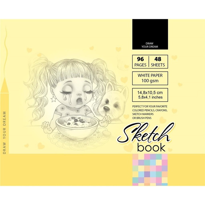 Caiet de schite, Fresh, 148x105, Multicolor, 100g