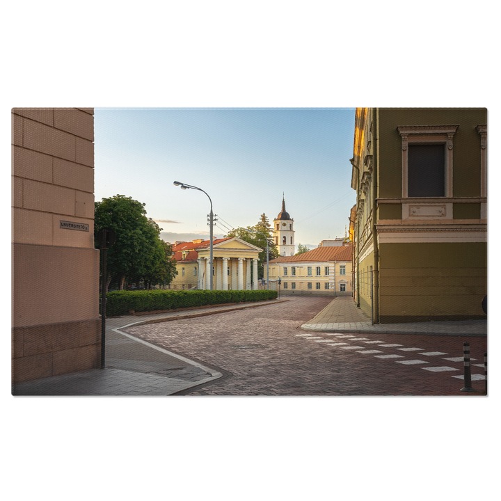 Vászonfestmény University of Vilnius Litvániában, építészet, balti, főváros, oktatás, campus 120x80CM