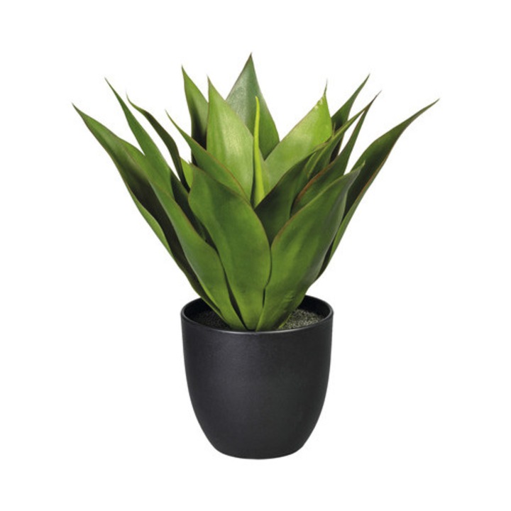 Planta Artificiala Agava In Ghiveci H 36 Cm Verde