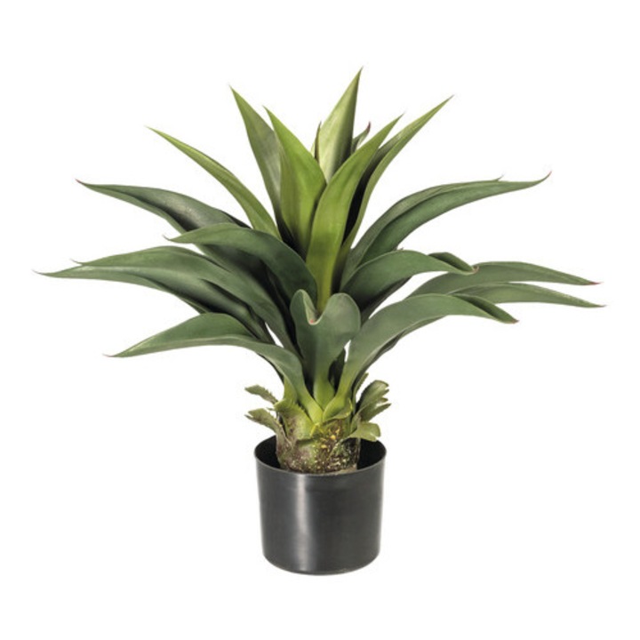 Planta Artificiala Agava In Ghiveci H 57 Cm Verde