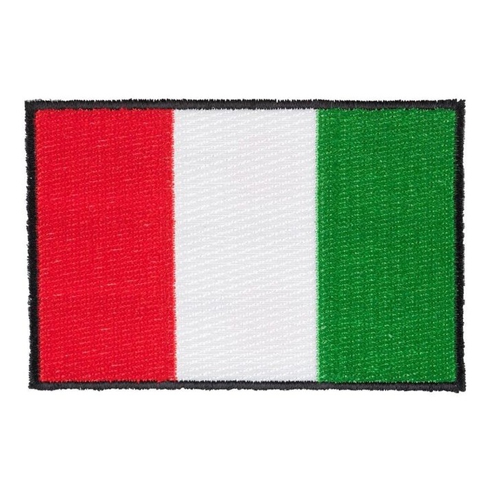 Текстилна лепенка с италианско знаме, Scai, 8 см x 5 см, INOVATIX