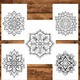 Kifestőkönyv relaxációhoz és stresszoldáshoz, 50 illusztráció, Mandala - III. kötet, 106 oldal