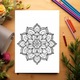 Kifestőkönyv relaxációhoz és stresszoldáshoz, 50 illusztráció, Mandala - III. kötet, 106 oldal