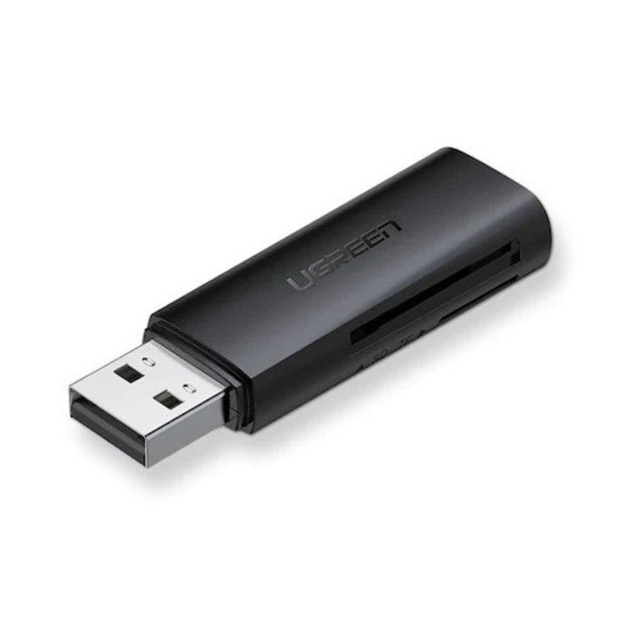 Card reader UGREEN CM264, micro SD / SD, conector USB, Negru