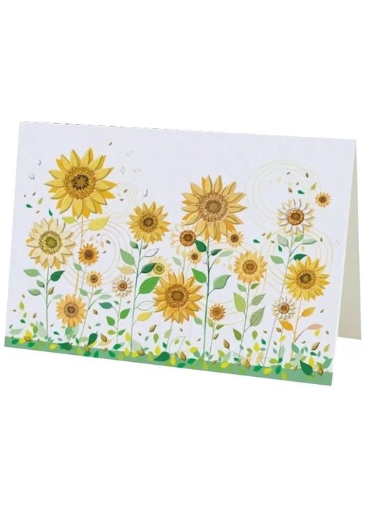 Felicitare cu plic, Turnowsky, B6, Galben/Verde