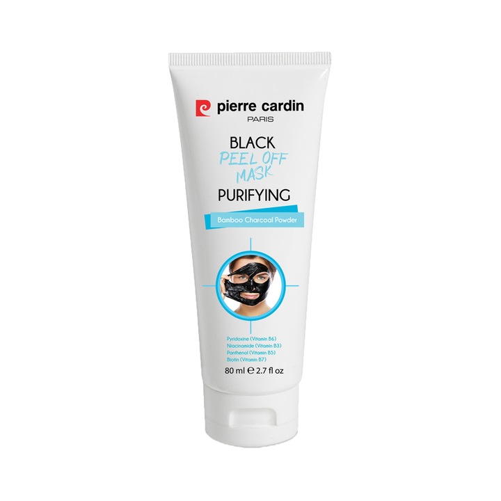 Masca exfolianta pentru fata Pierre Cardin Black, 75 ml