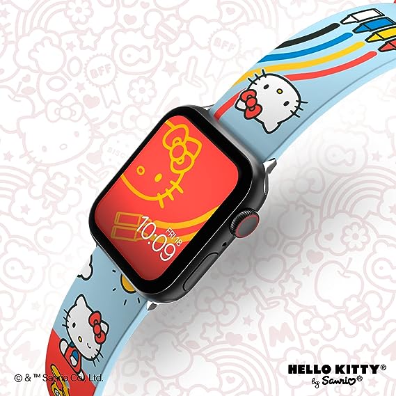Каишка за смарт часовник Hello Kitty, съвместима с всякакъв размер и ...