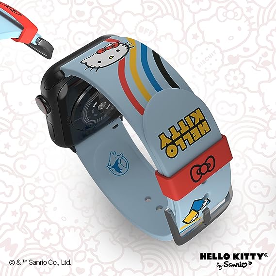 Каишка за смарт часовник Hello Kitty, съвместима с всякакъв размер и ...