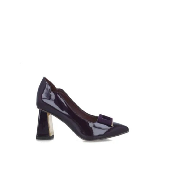 Pantofi eleganti dama Menbur piele ecologica aspect lacuit, violet, Violet, 36