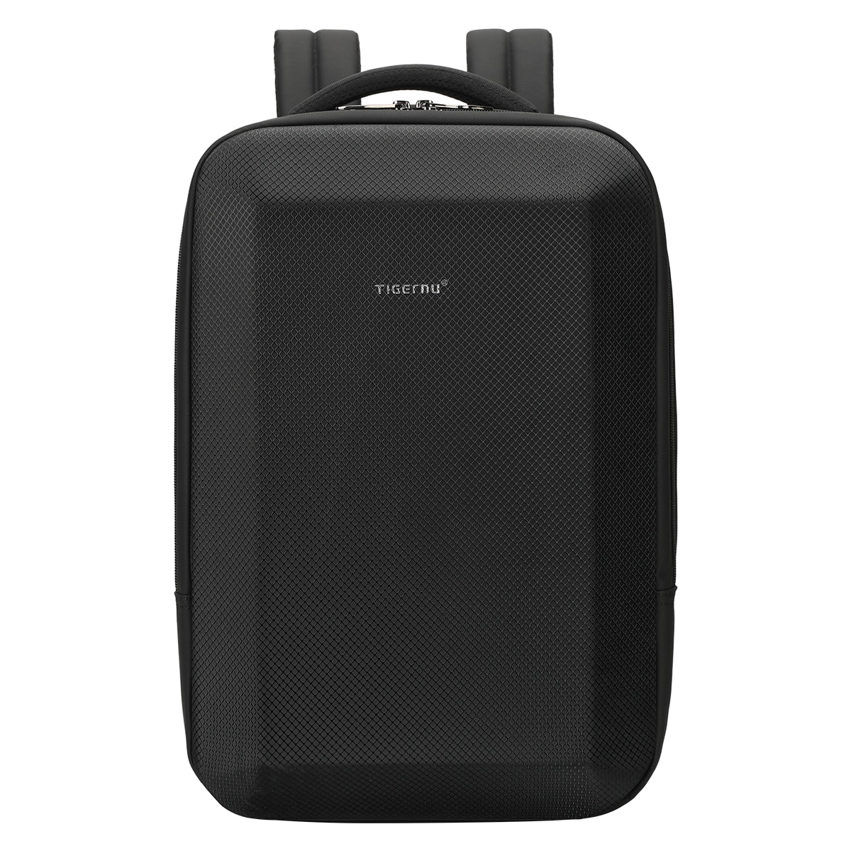 Rucsac laptop 15.6" business casual cu carcasa rigida din material impermeabil, TIGERNU, 30x16x45 cm, Negru
