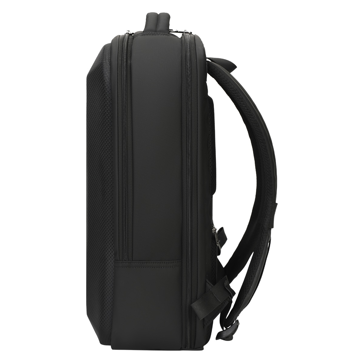 Rucsac laptop 15.6" business casual cu carcasa rigida din material impermeabil, TIGERNU, 30x16x45 cm, Negru