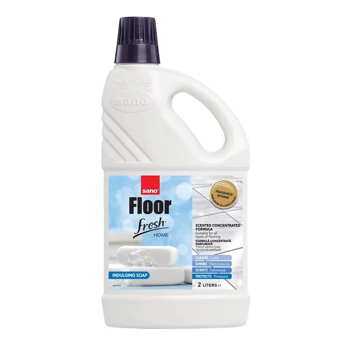 Препарат За Подове Sano Floor Fresh Home Indulging Soap, Интензивен Дълготраен Аромат, Лакове, 2 Л