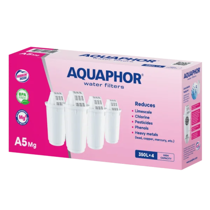 Комплект филтри Aquaphor, Модел A5Mg+, 4 броя