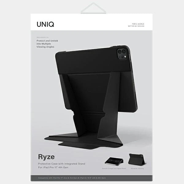 Husa tableta, UNIQ Ryze Apple iPad Air 10.9 2020/2022 (a 4-a si a 5-a generatie)/iPad Pro 11 2021/2022 (a 3-a si a 4-a generatie) negru