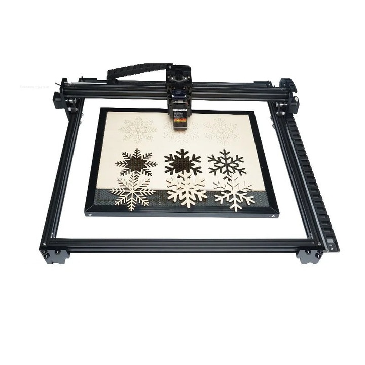 Машина за гравиране, с 50W Zkit Rotate, CNC рутер, нож за дърво, черен