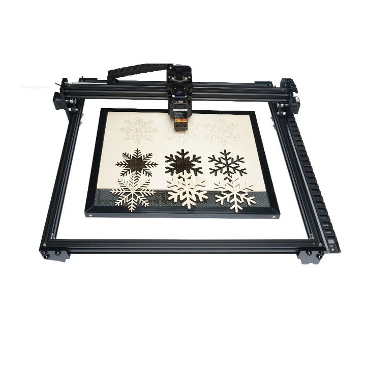 Машина за гравиране, с 90W Zkit Rotate, CNC рутер, нож за дърво, черен