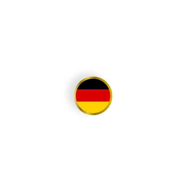 Insigna pin rotunda, steag Germania